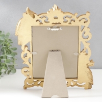 Фоторамка полистоун 13х18 см "Попугаи" состаренное золото 28,5х23 см