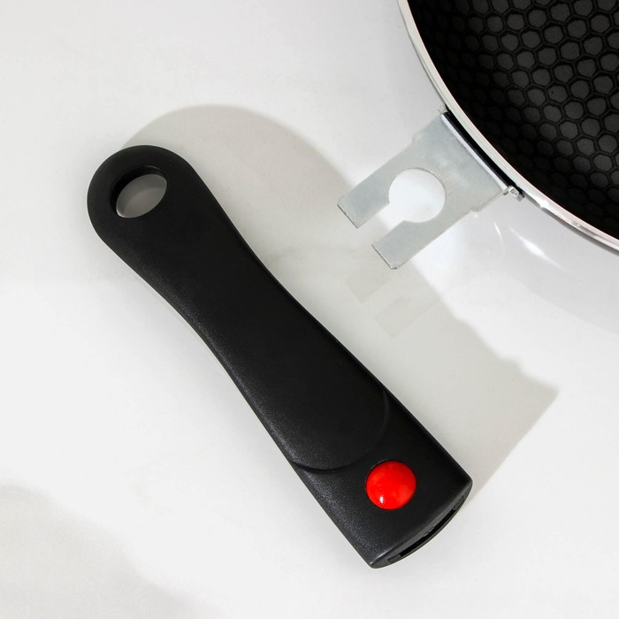 Cковорода Forever, d=24 см, съёмная ручка, стеклянная крышка, антипригарное покрытие, цвет черный Cковорода Forever, d=24 см, съёмная ручка, стеклянная крышка, антипригарное покрытие, цвет черный