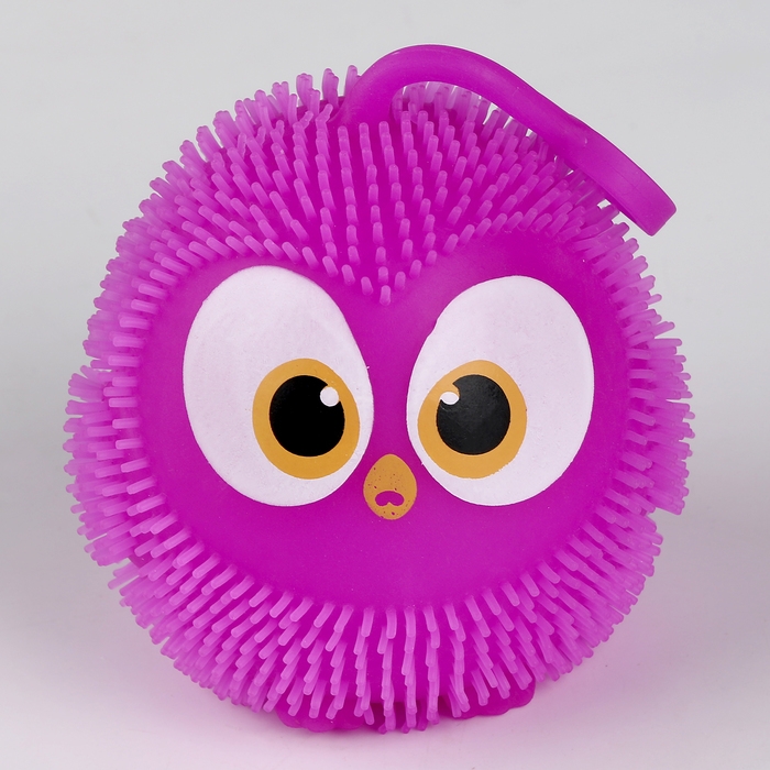 Мяч детский резиновый ёжка световой «Птички», цвета МИКС , в шоубоксе Мяч детский резиновый ёжка световой «Птички», цвета МИКС , в шоубоксе