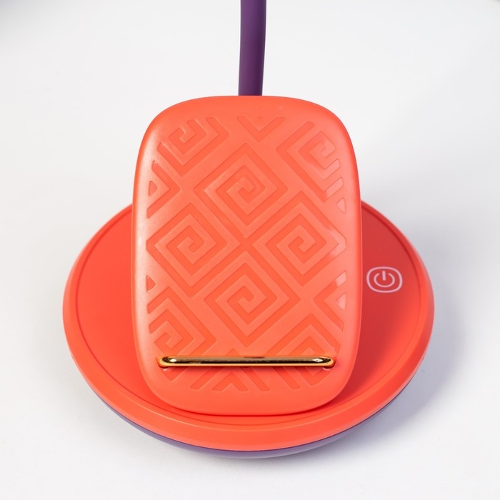 Настольная лампа Эдельс LED 3Вт 3000-6000К USB АКБ оранжевый 12,5х12,5х39,5 см RISALUX Настольная лампа Эдельс LED 3Вт 3000-6000К USB АКБ оранжевый 12,5х12,5х39,5 см RISALUX