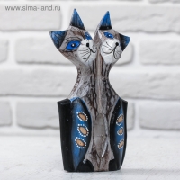 Сувенир дерево "Милые кошечки" 2,5х9х15 см