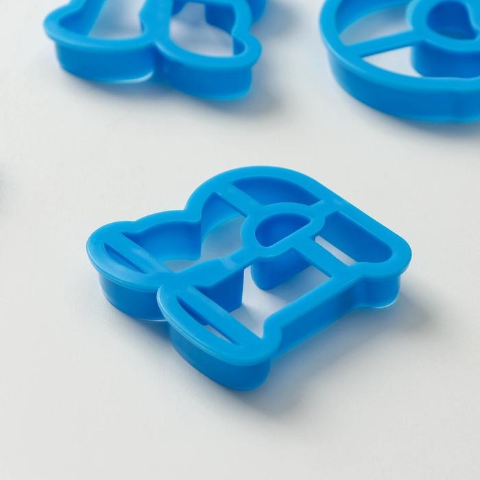 Набор форм для печенья Доляна &laquo;Русский алфавит&raquo;, 30 шт, цвет голубой