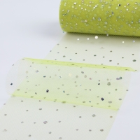 Фатин с блёстками, 15 см, 11 &plusmn; 1 г/кв.м, 23 &plusmn; 1 м, цвет жёлтый №57