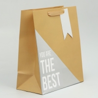 Пакет подарочный, упаковка, &laquo;Лучший&raquo;, ML 23 х 27 х 11.5 см