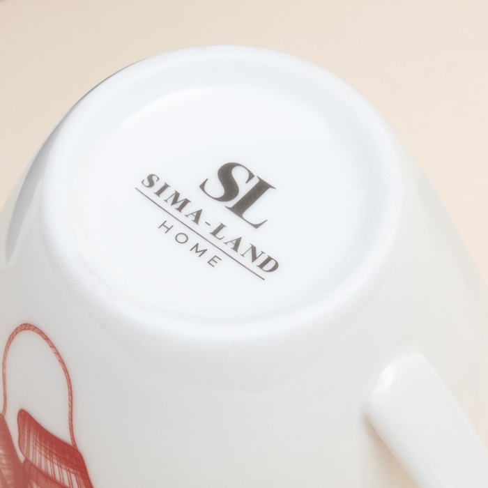 Новогодняя кружка SL Home «Прекрасное время», 400 мл, 9×10 см, фарфор, белая Новогодняя кружка SL Home «Прекрасное время», 400 мл, 9×10 см, фарфор, белая