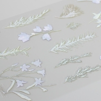 Наклейки пластик "Ирисы" набор 6 листов 10х18 см