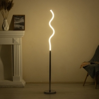 Торшер "Изгиб" LED 52Вт хром 22х22х145 см