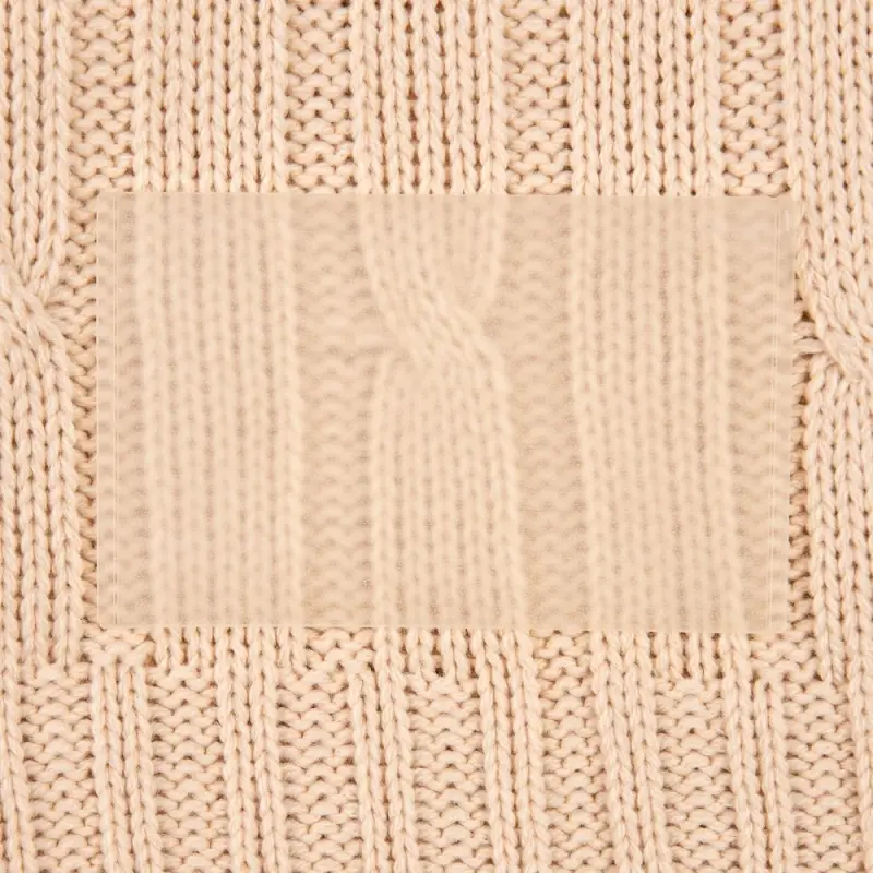 Лейбл из ПВХ Dzeta, ХL, прозрачный