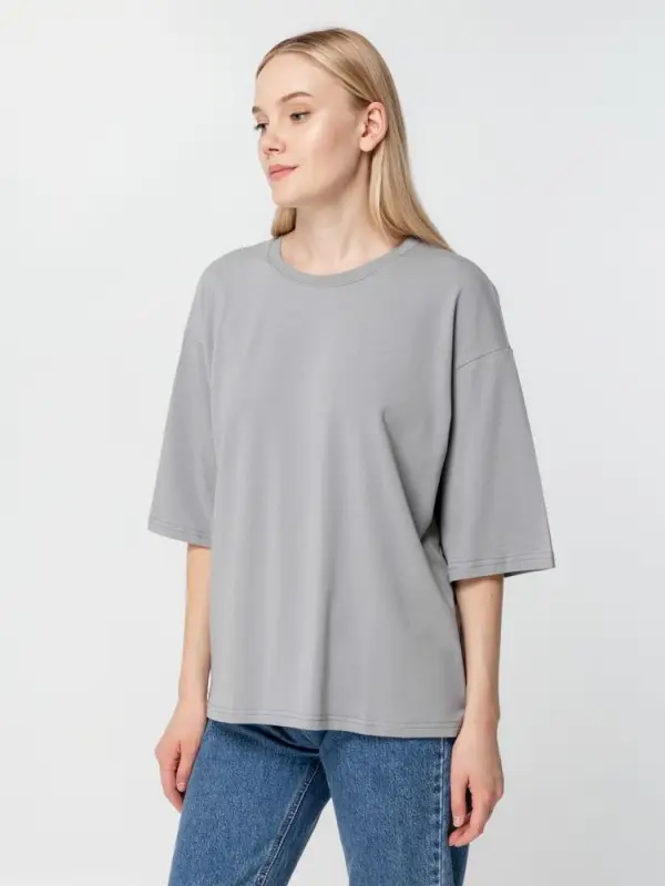 Футболка унисекс оверсайз Street Vibes, серая, размер XS/S