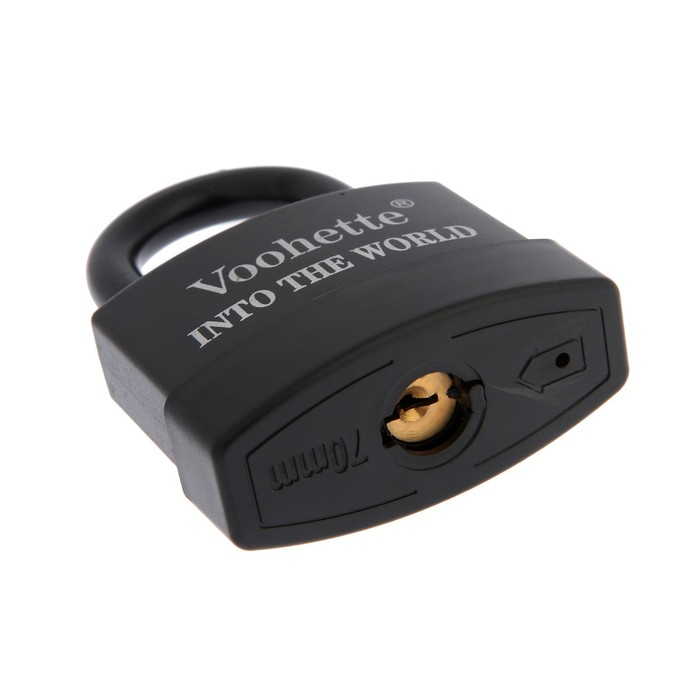 Замок навесной, 70 мм, медный цилиндр, влагозащищенный, короткая дужка, 3 ключа МИКС Замок навесной, 70 мм, медный цилиндр, влагозащищенный, короткая дужка, 3 ключа МИКС