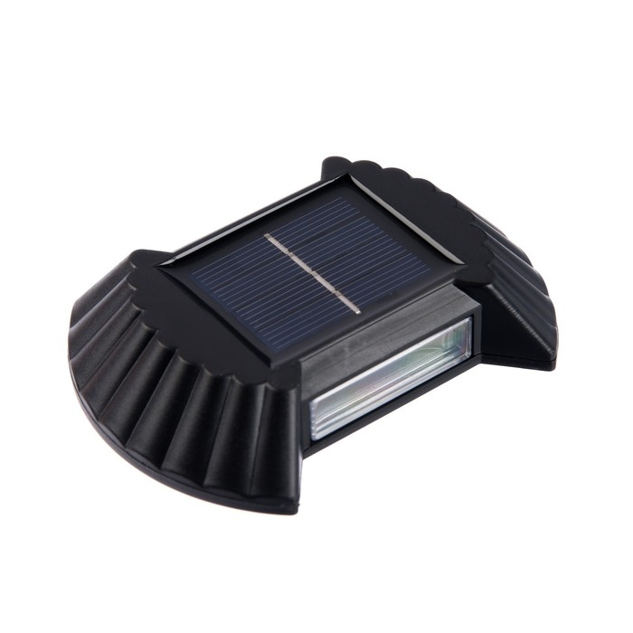 Садовый светильник на солнечной батарее &laquo;Ракушка&raquo;, 10 &times; 7.5 &times; 2 см, 8 LED, свечение тёплое белое