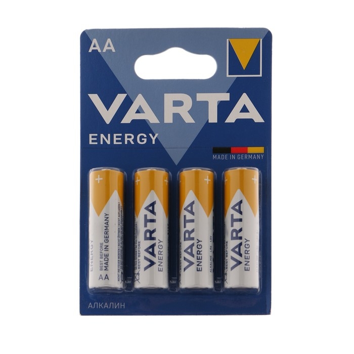 Батарейка алкалиновая Varta Energy, AA, LR6-4BL, 1.5В, блистер, 4 шт.