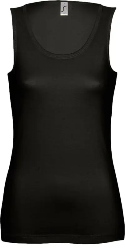 Майка женская Jane 150, черная, размер S Майка женская Jane 150, черная, размер S