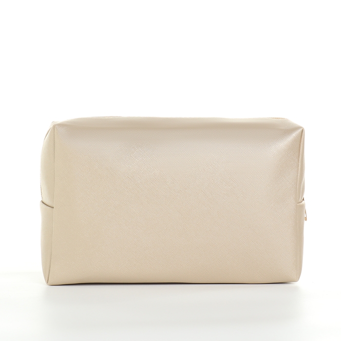 Косметичка на молнии, цвет золотой