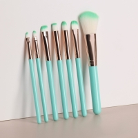 Набор кистей для макияжа, 7 предметов, цвет бирюзовый Набор кистей для макияжа, 7 предметов, цвет бирюзовый
