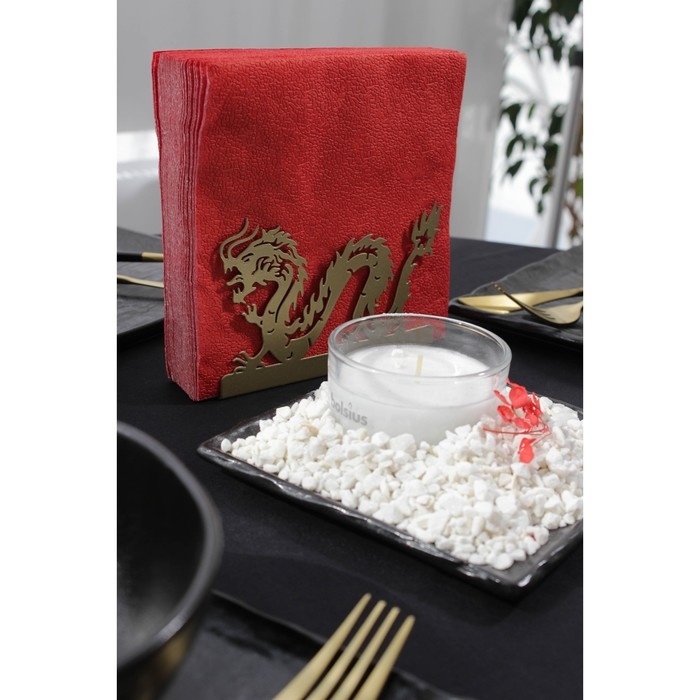 Салфетница Magistro «Дракон», 14×4×9 см, цвет золотой Салфетница Magistro «Дракон», 14×4×9 см, цвет золотой