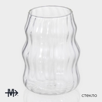 Стаканы &laquo;Леон&raquo;, 500 мл, 9&times;12 см, набор 2 шт, стекло, прозрачные