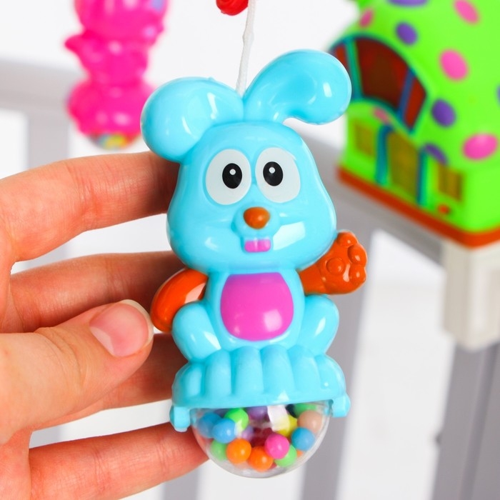 Мобиль музыкальный на кроватку &laquo;Пряничный Домик.Зверятки&raquo;, заводной, Крошка Я