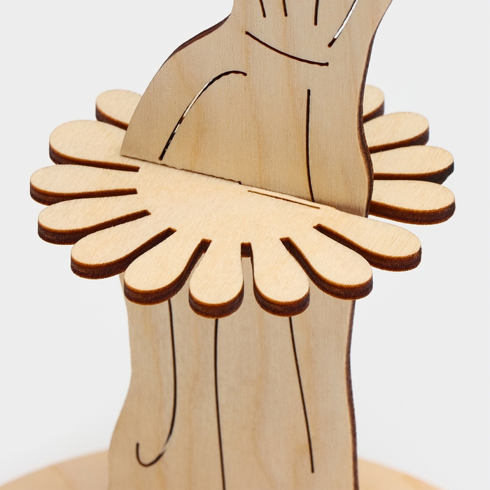 Салфетница деревянная &laquo;Вечерний наряд&raquo;, с подставкой под зубочистки, 25&times;13&times;13 см