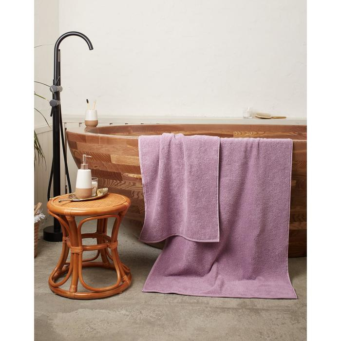 Полотенце махровое "Этель" Organic Lavender 100х150 см, 100% хлопок, 420гр/м2