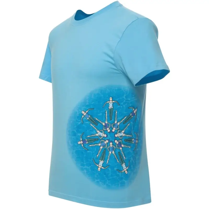 Футболка &laquo;Вместе и вовремя&raquo;, голубая, размер S