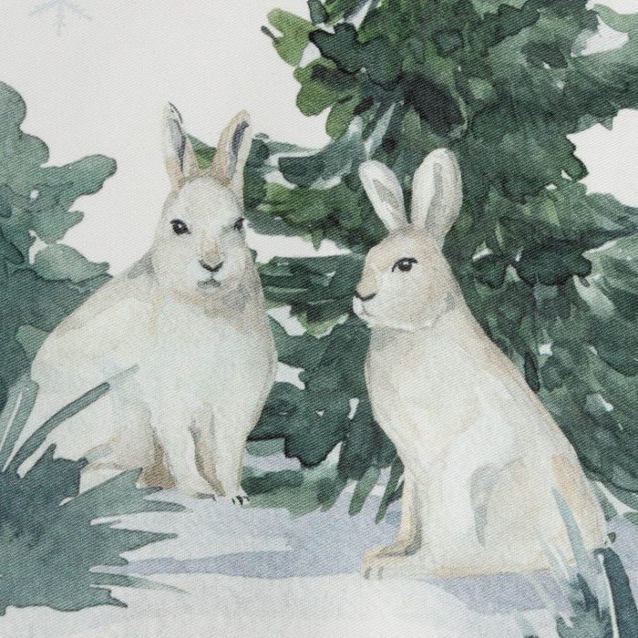 Набор новогодних салфеток Этель &laquo;Forest animals&raquo;, 40х40см - 4 шт, хлопок, саржа