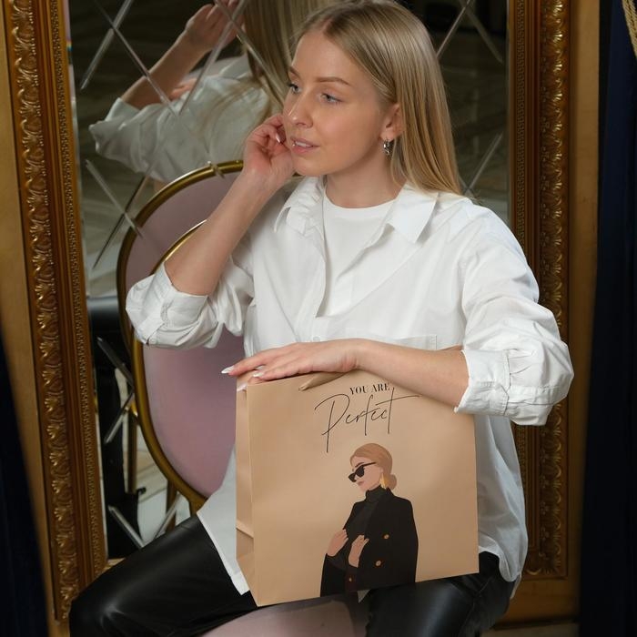 Пакет подарочный ламинированный квадратный, упаковка, «You are perfect», 30 х 30 х 12 см Пакет подарочный ламинированный квадратный, упаковка, «You are perfect», 30 х 30 х 12 см