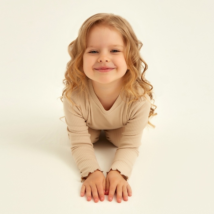 Пижама детская SL HOME р 34 (122-128), бежевый