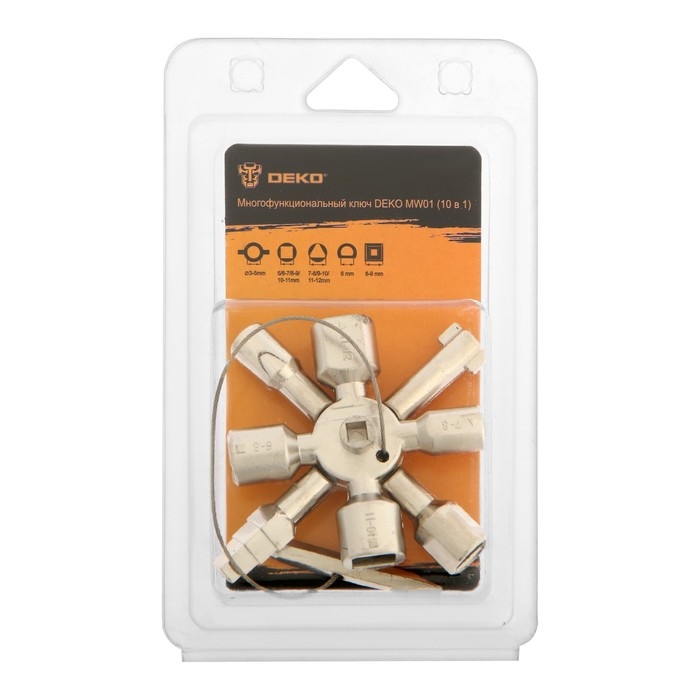 Многофункциональный ключ DEKO MW01, для электрошкафов, 10 в 1 Многофункциональный ключ DEKO MW01, для электрошкафов, 10 в 1