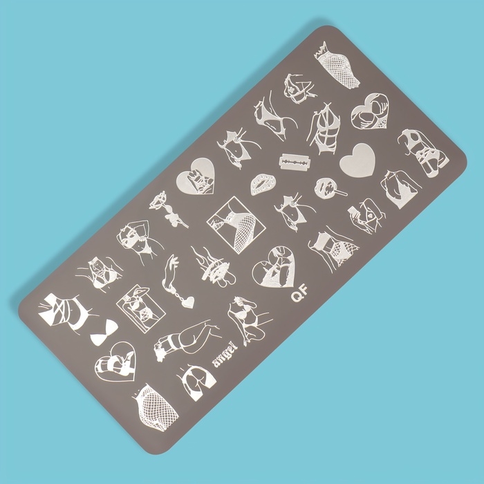 Диск для стемпинга металлический &laquo;Силуэт&raquo;, 12 &times; 6 см