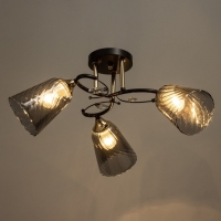 Люстра "Рони" 3хЕ27 40Вт черный 58х58х23см BayerLux