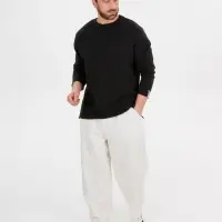 Лонгслив унисекс Siluetti Fuori, черный, размер S/M