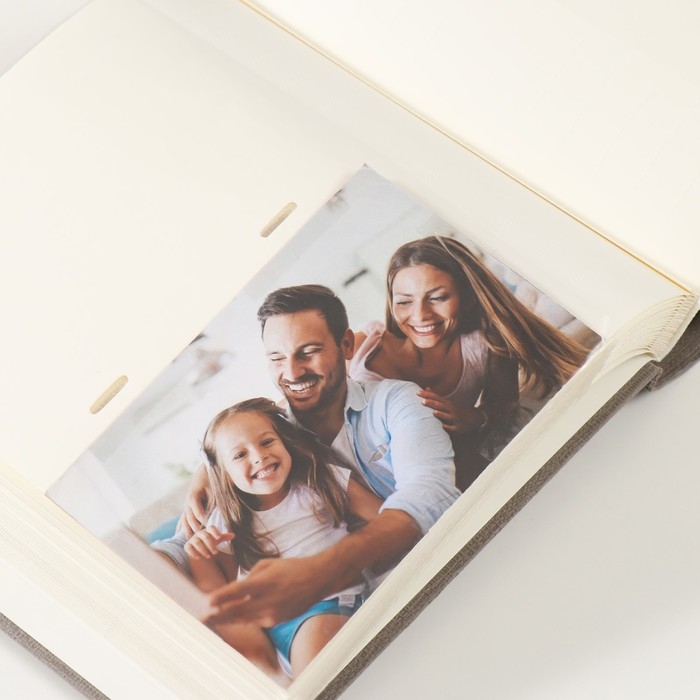 Фотоальбом Делюкс на 200 фото 10х15  см "grey canvas"