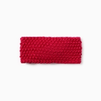 Повязка вязаная для девочки Крошка Я, р-р 17 см, розовый