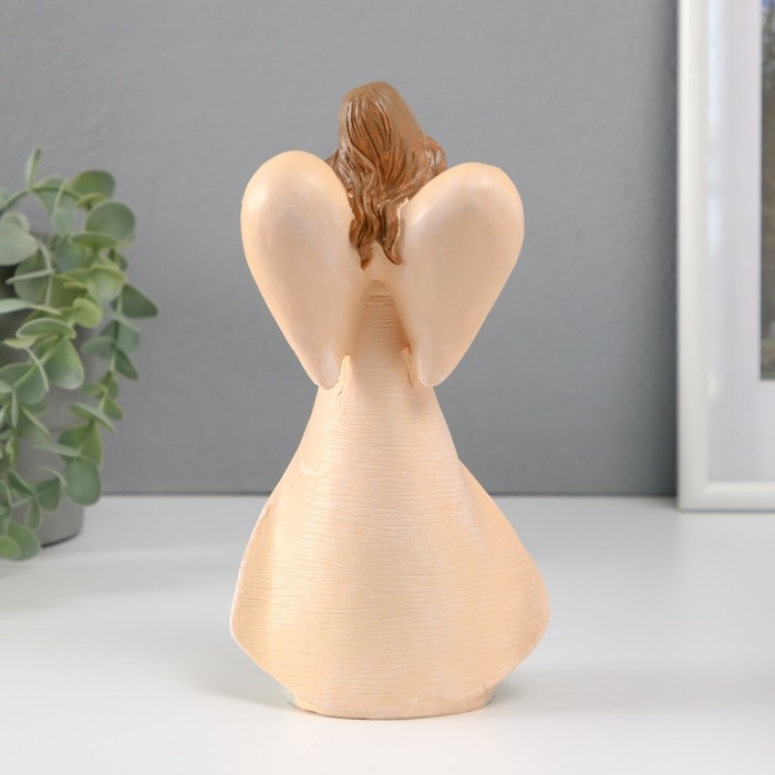 Сувенир полистоун "Девушка-ангел с тортом в руках" МИКС 7х11х21 см