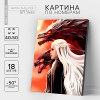 Картина по номерам на холсте с подрамником &laquo;Хозяйка драконов&raquo;, 40 х 50 см