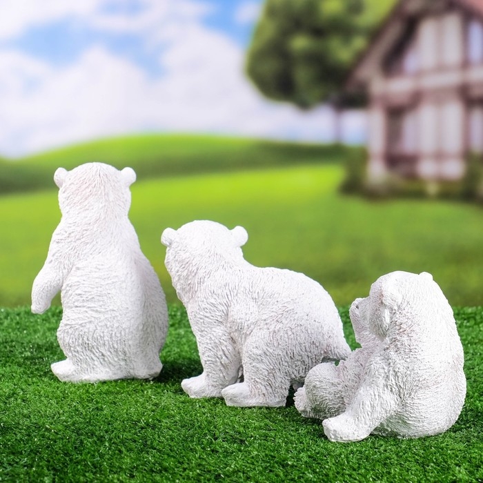 Фигура "Мишки" (комплект 3штуки) 18см