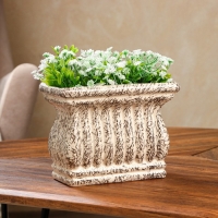 Кашпо &laquo;Античное&raquo;, коричневое, керамика, 1 л, 1 сорт, Иран