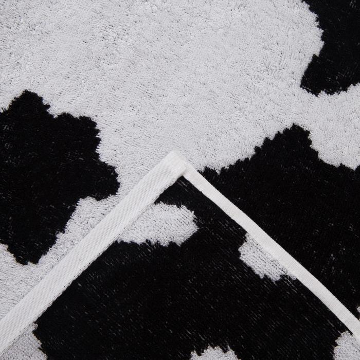 Полотенце махровое Этель ЧБ «Корова», пестроткань, 70х130 см Полотенце махровое Этель ЧБ «Корова», пестроткань, 70х130 см