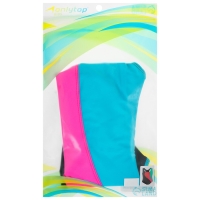 Купальник слитный &laquo;Волна&raquo;, тёмно-серый/розовый /лагуна, р. 38