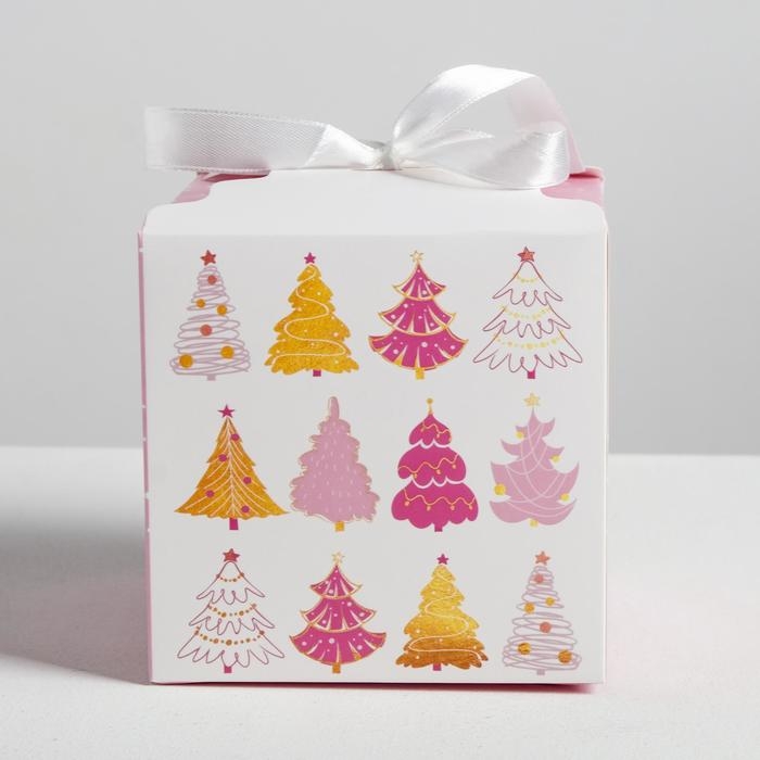 Коробка подарочная новогодняя складная &laquo;Чудеса&raquo;, 12 х 12 х 12 см, Новый год