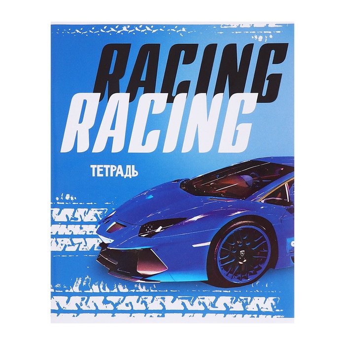 Комплект тетрадей из 5 штук (4 разные + 1 повторяющаяся), 48 листов в клетку Calligrata Комплект тетрадей из 5 штук (4 разные + 1 повторяющаяся), 48 листов в клетку Calligrata "Racing defender", обложка мелованная бумага, блок №2, белизна 75% (серые листы)