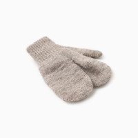Варежки детские из монгольская шерсти, цвет серый, р-р 14 Варежки детские из монгольская шерсти, цвет серый, р-р 14