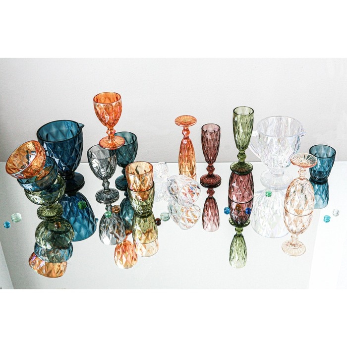 Стакан стеклянный Magistro «Круиз», 240 мл, цвет янтарный Стакан стеклянный Magistro «Круиз», 240 мл, цвет янтарный