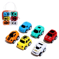 Набор инерционных машин &laquo;Рейсер&raquo; в сумке, 6 штук, МИКС