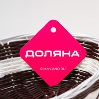 Корзинка для подачи Доляна «Овал. Шоко», 26×14×6 см Корзинка для подачи Доляна «Овал. Шоко», 26×14×6 см