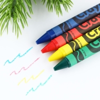 Подарочный набор новогодний блокнот-раскраска, трафареты, наклейки и восковые мелки &laquo;Лисёнок&raquo;