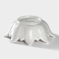 Салатник фарфоровый Magistro &laquo;Цветочек Бланш&raquo;, 200 мл, d=13,5 см, цвет белый