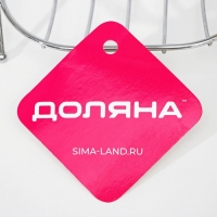 Мыльница на ножках Доляна &laquo;Сибарит&raquo;, 12&times;9,5&times;4 см, цвет хромированный