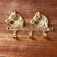 Ключница "Кони" латунь 14х9х3 см Ключница "Кони" латунь 14х9х3 см